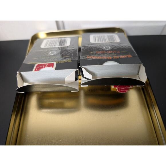 Vtg 1997 Harley Davidson 2 Decks Cards Numbered Limited Edition Collector Tin - Picture 8 of 8